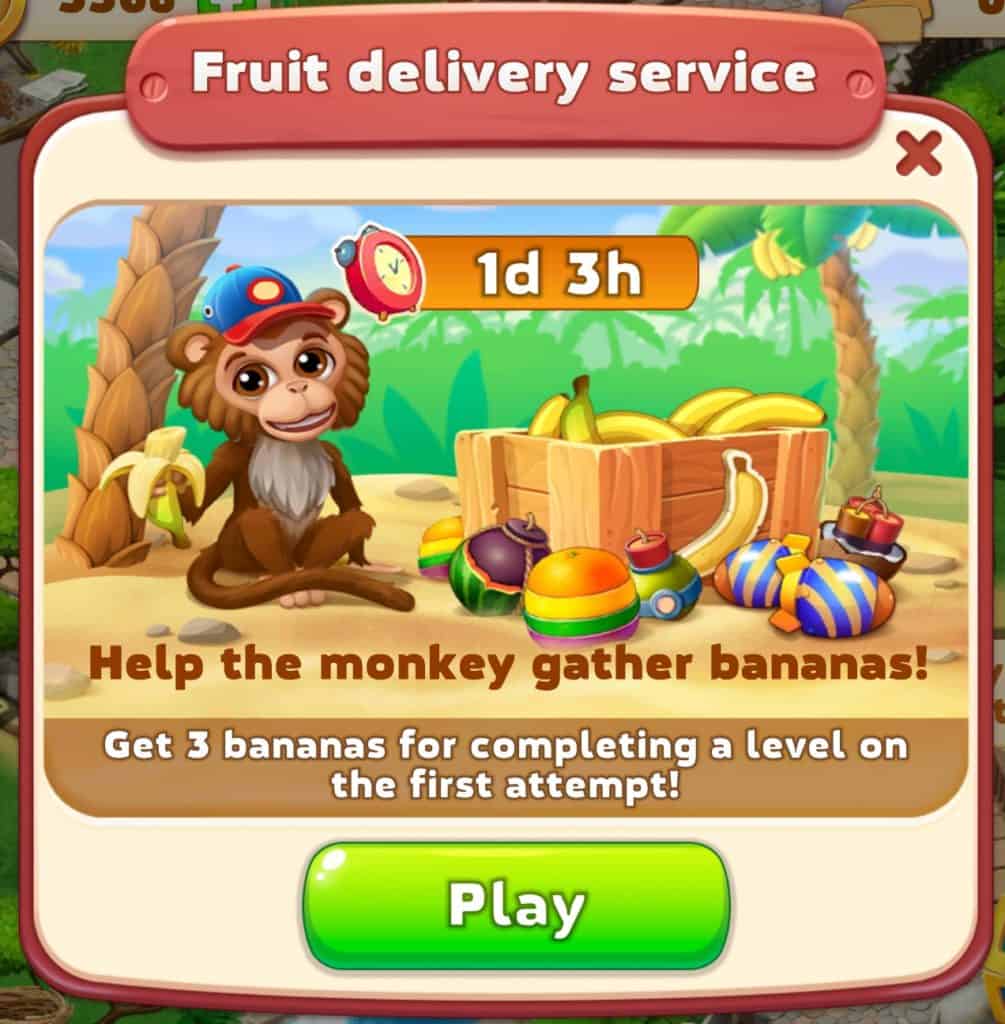The fruit delivery quest in Family Zoo: The Story.