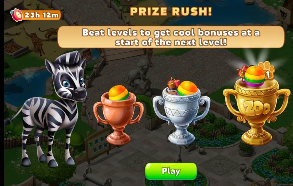 The Prize Rush event in Family Zoo: The Story.