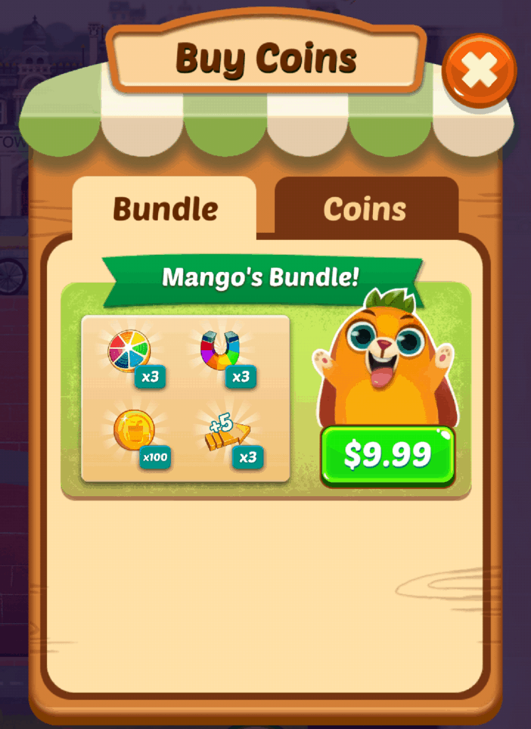 The Juice Jam store. Mango's Bundle is visible.