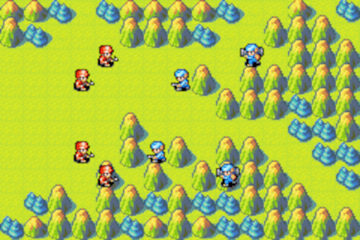 One of the Advance Wars tutorial levels.