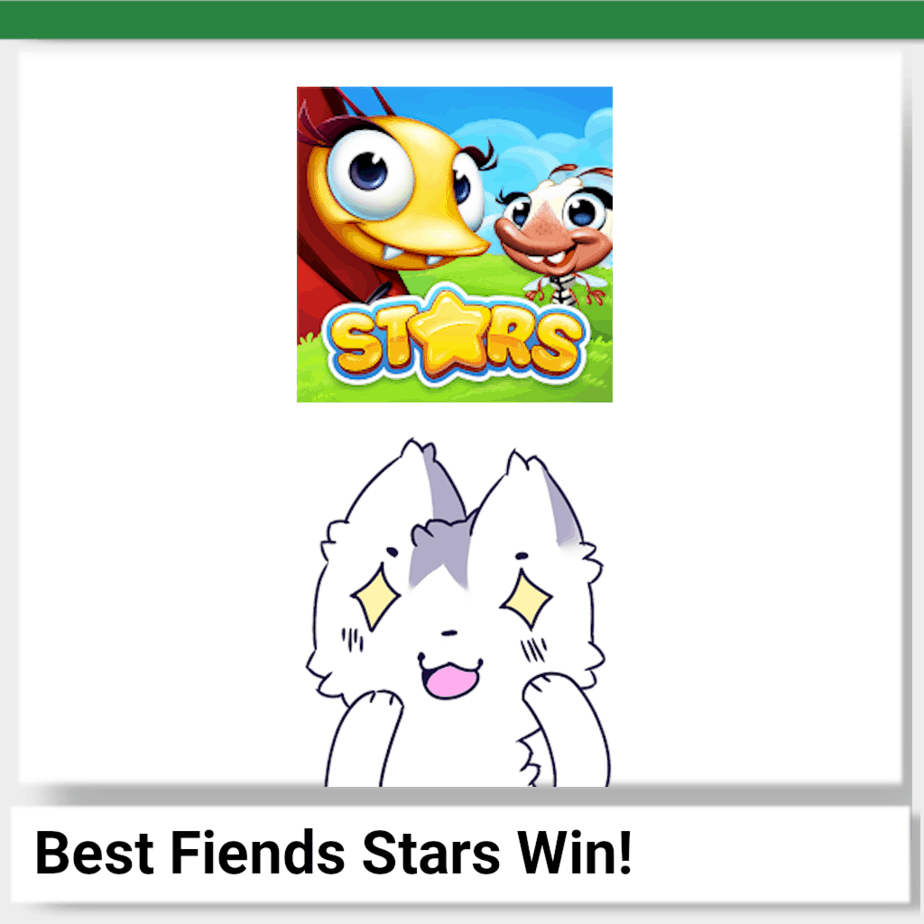 Best Fiends stars wins!