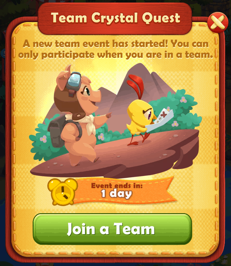 The team crystal event.