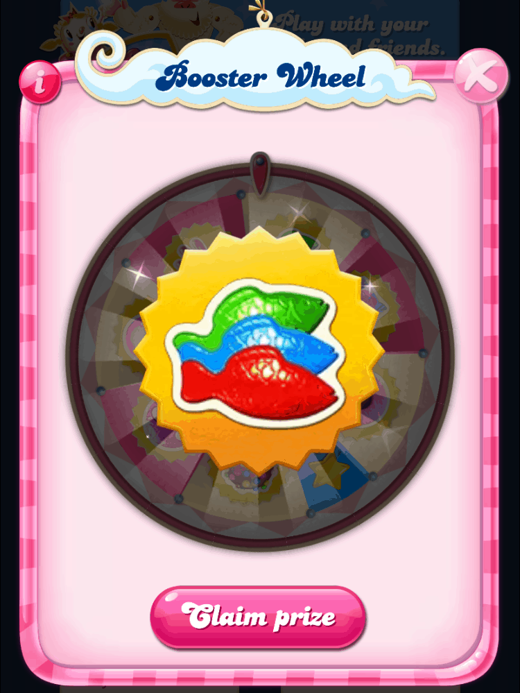 I got a jelly fish booster from spinning the Candy Crush Saga booster wheel.