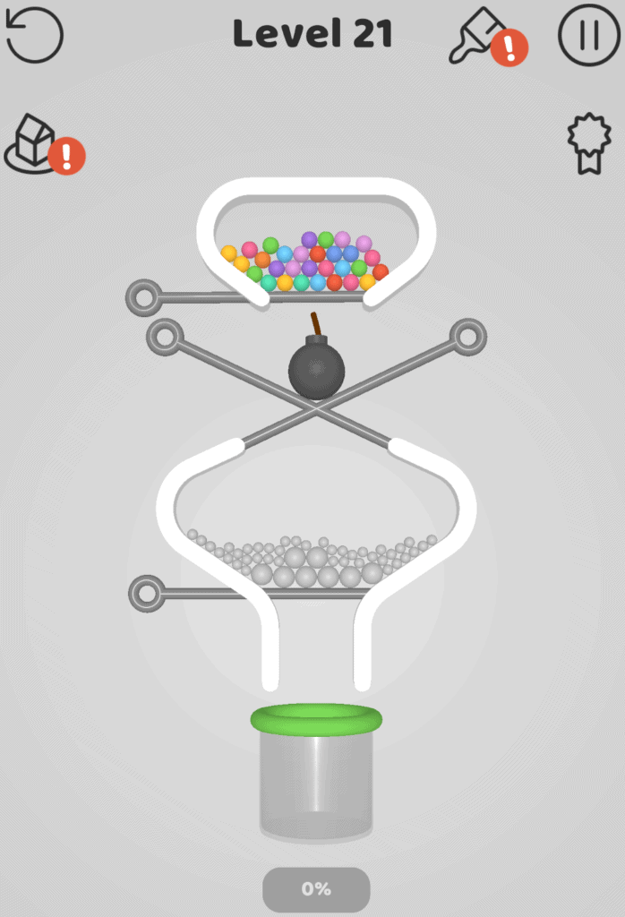 Level 21 in Pull the Pin.