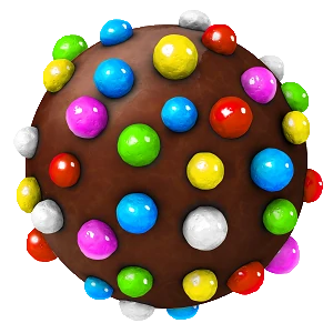 A Candy Crush Saga color bomb.