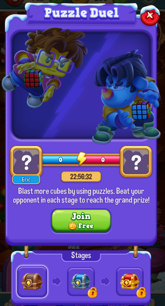 Puzzle duel is a competitive event to get rewards. There are multiple reward chests.